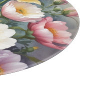 カラフル花エレガント水絵を描色 カッティングボード (角)
