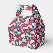 カラフル花カスタム写真ハッピーバースデー フェイバーボックス (裏面サイド)