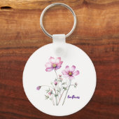 カラフル花カラフル開花 キーホルダー (裏面)