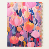 カラフル花デザイン個人名 プランナー手帳 (裏面)