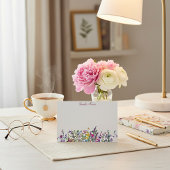 カラフル花パーソナライズされた咲き ノートカード