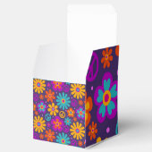 カラフル花ピースラブグルービーレトロヒッピー フェイバーボックス (オープン)