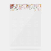 カラフル花ボホ結婚着座図 アクリルサイン (正面)