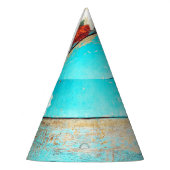 カラフル花ヴィンテージ木製縁ど品 パーティーハット (左)