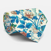 カラフル花伝統的柄 ネクタイ (ロール)