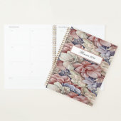 カラフル花桃色クラシックシンプル プランナー手帳 (ディスプレー)