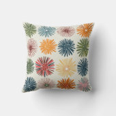 カラフル花模様クッション クッション (裏面)