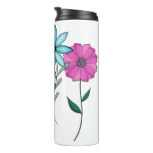 カラフル花模様 タンブラー (回転右)