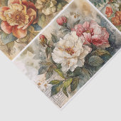 カラフル花模様 薄葉紙 (詳細)