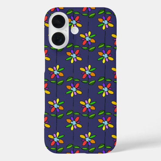 カラフル花模様 Case-Mate iPhoneケース (裏面)