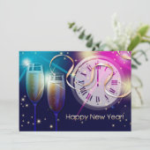 カラフル花火の大晦日パーティー 招待状 (スタンド正面)