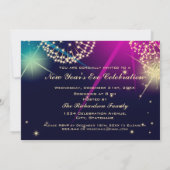 カラフル花火の大晦日パーティー 招待状 (裏面)