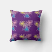 カラフル花火スクエア装飾用クッション クッション (裏面)