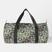 カラフル花火パタパーソナライズされたーン ダッフルバッグ (裏面)