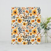 カラフル花秋柄スクラップブック紙 (スタンド正面)