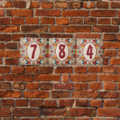 カラフル花素朴のカスタマイズ タイル