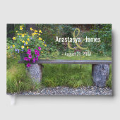 カラフル花素朴席ウェディングデーカスタム ゲストブック (正面)