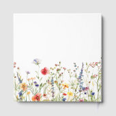 カラフル花結婚の ゲストブック (裏面)