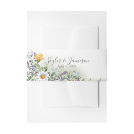 カラフル花結婚の 招待状ベリーバンド