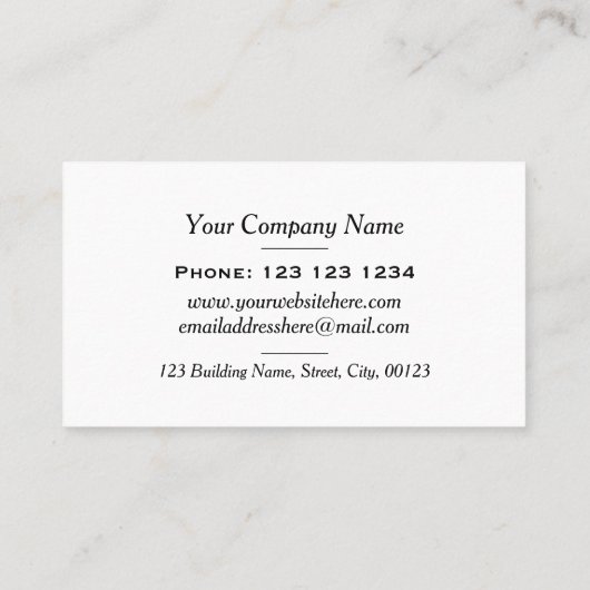 カラフル花縁ど枠飾エレガントり師 名刺 (裏面)