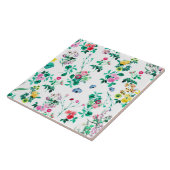 カラフル花美しいフローラ陶磁器タイル タイル (側面)