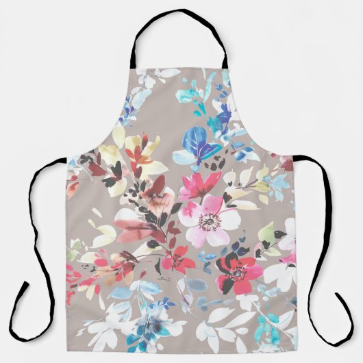 カラフル花葉、、花道 エプロン (正面)
