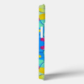 カラフル花黄青桃色の水彩画C Case-Mate iPhoneケース (裏面 / 右)