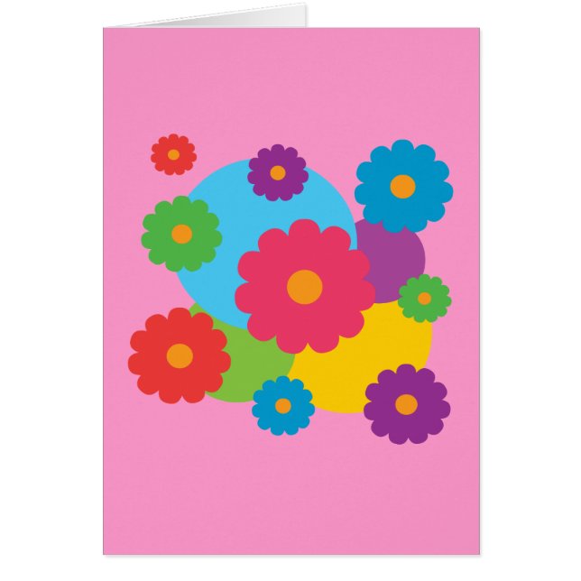 カラフル花 (正面)