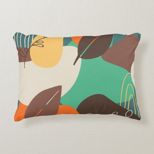 カラフル花 アクセントクッション (正面)