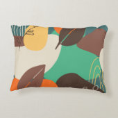 カラフル花 アクセントクッション (裏面)