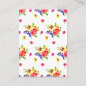 カラフル花 エンクロージャーカード (裏面)