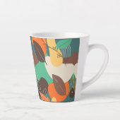 カラフル花 カフェラテマグ (右)