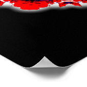 カラフル花(カラフル模様) ポスター (角)