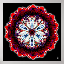 カラフル花(カラフル模様) ポスター