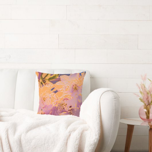 カラフル花 クッション (ソファ)