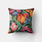 カラフル花 クッション (裏面)