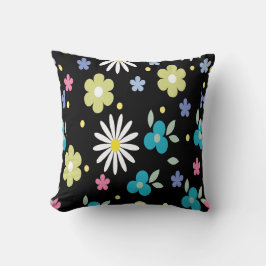 カラフル花 クッション