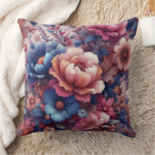 カラフル花 クッション (ブランケット)