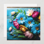 カラフル花 シーズンカード (正面/裏面)