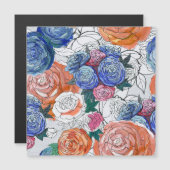 カラフル花：シームレ鮮やかスパターン (正面/裏面)