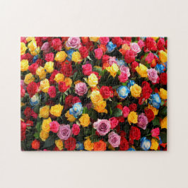 カラフル花 ジグソーパズル