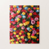 カラフル花 ジグソーパズル (縦)