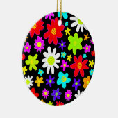 カラフル花 セラミックオーナメント (右)