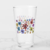 カラフル花 タンブラーグラス (裏面)