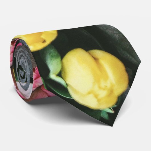 カラフル花 ネクタイ (ロール)