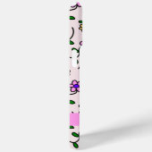 カラフル花、ピンク背景、ピンク Case-Mate iPhoneケース (裏面 / 右)