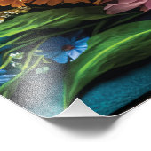 カラフル花 フォトプリント            (角)