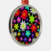 カラフル花 メタルオーナメント (右)