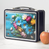 カラフル花 メタルランチボックス (インサイチュ)