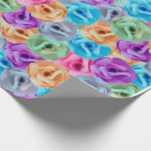 カラフル花 ラッピングペーパー (角)